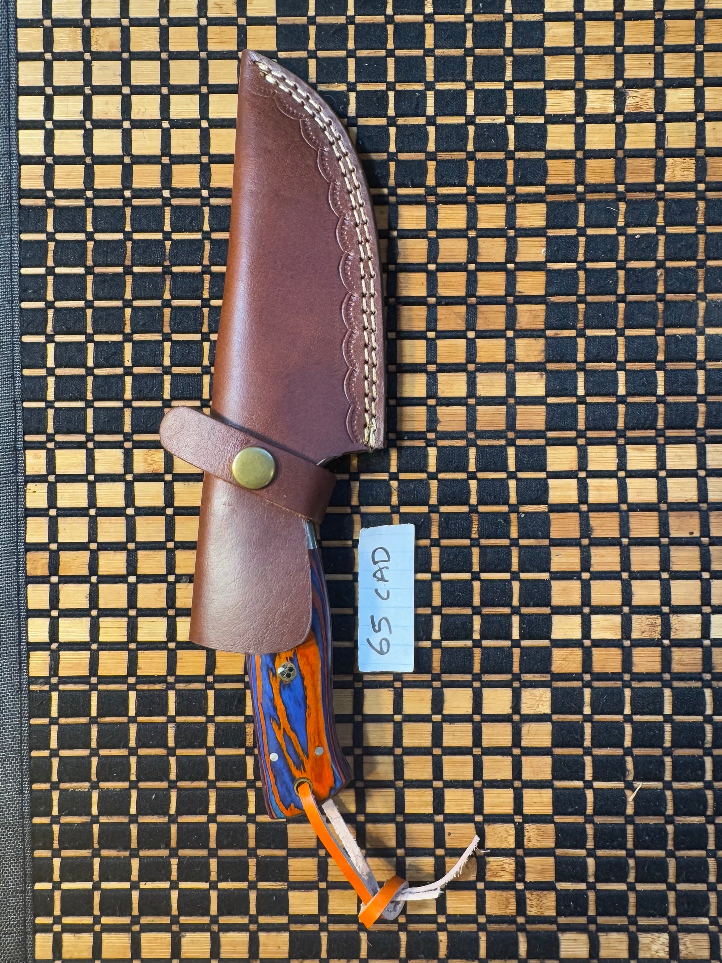 Damascus blade and Pakka handle