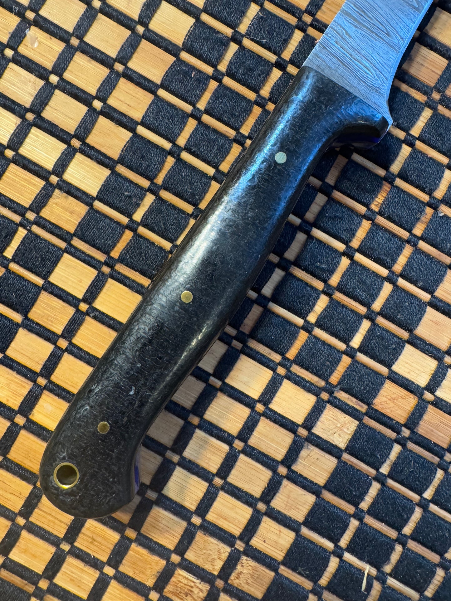 Damascus boning knife