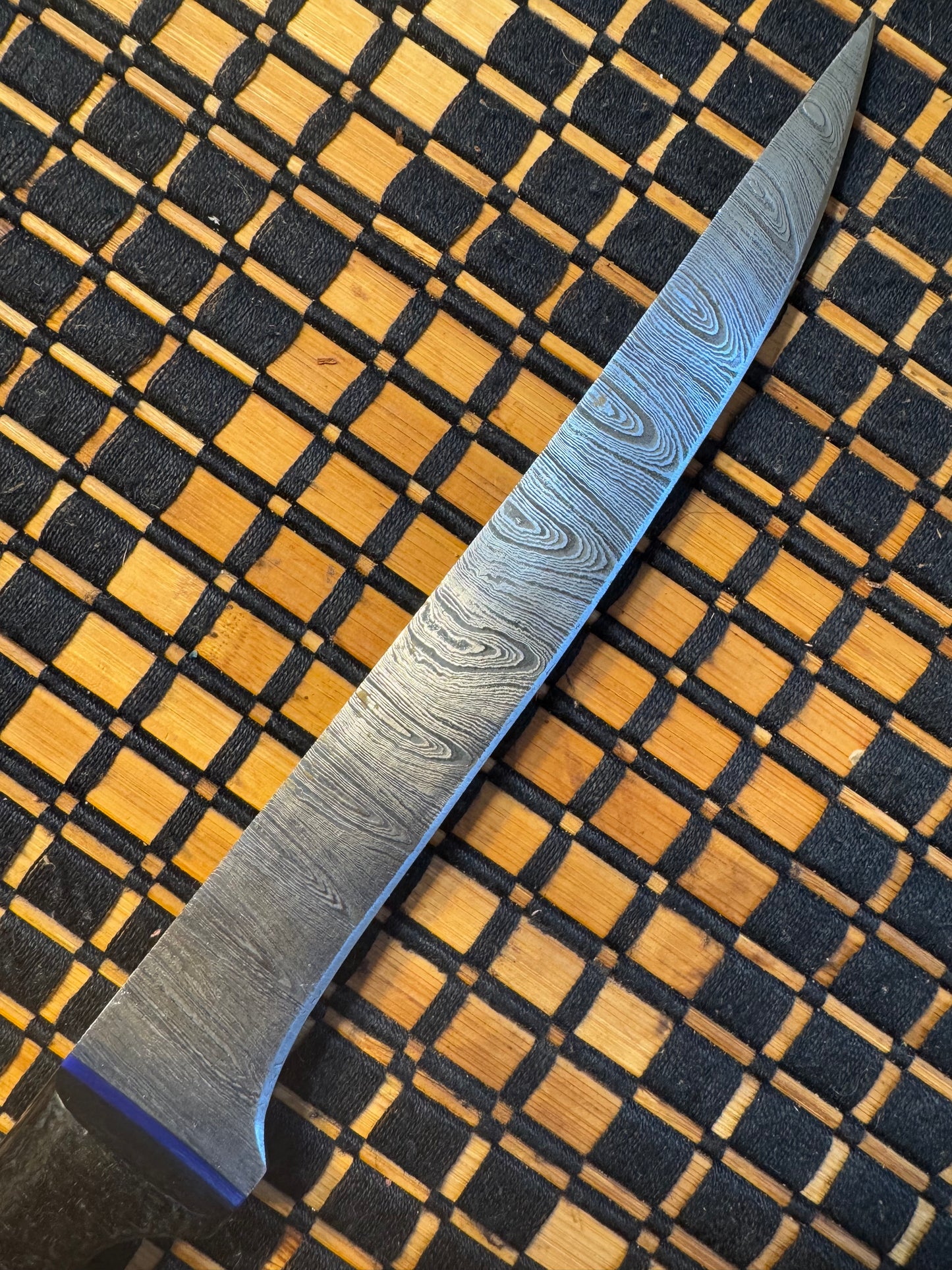 Damascus boning knife